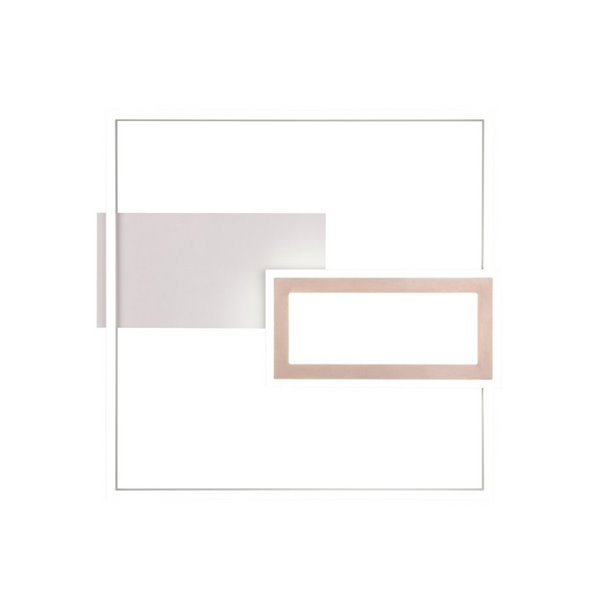 Plafón LED de techo cuadrado SPIRO 32W 3800lm,regulable 2700 - 6500K,  mando a distancia y luz nocturna IP20