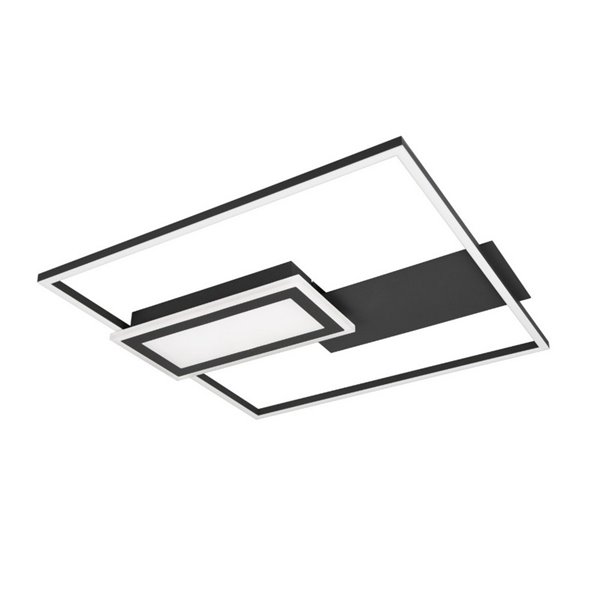 Plafón LED de techo cuadrado SPIRO 32W 3800lm,regulable 2700 - 6500K,  mando a distancia y luz nocturna IP20
