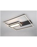 Plafón LED de techo cuadrado SPIRO 32W 3800lm,regulable 2700 - 6500K,  mando a distancia y luz nocturna IP20