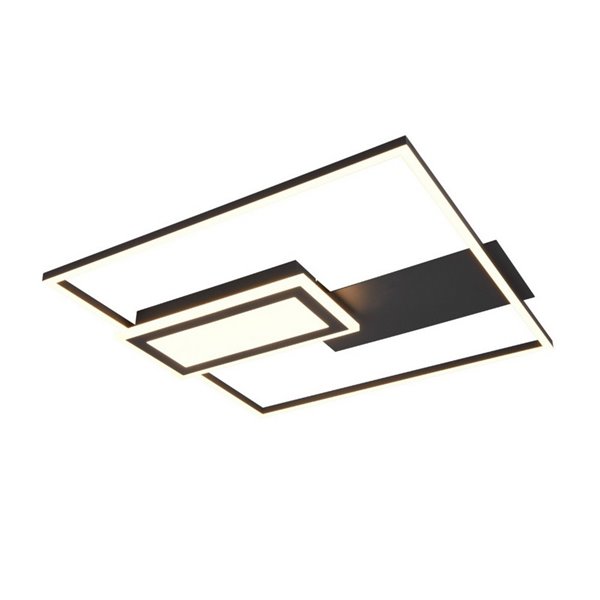 Plafón LED de techo cuadrado SPIRO 32W 3800lm,regulable 2700 - 6500K,  mando a distancia y luz nocturna IP20