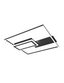 Luminária de teto LED quadrada SPIRO 32W 3800lm, regulável 2700 - 6500K, controle remoto e luz noturna IP20