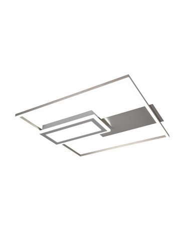 Luminária de teto LED quadrada SPIRO 32W 3800lm, regulável 2700 - 6500K, controle remoto e luz noturna IP20