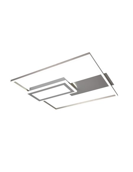 Luminária de teto LED quadrada SPIRO 32W 3800lm, regulável 2700 - 6500K, controle remoto e luz noturna IP20