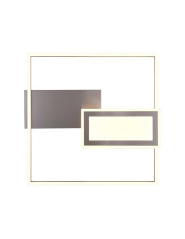 Luminária de teto LED quadrada SPIRO 32W 3800lm, regulável 2700 - 6500K, controle remoto e luz noturna IP20