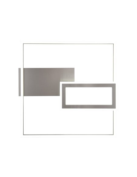 Plafonnier LED carré SPIRO 32W 3800lm, dimmable 2700 - 6500K, télécommande et veilleuse IP20