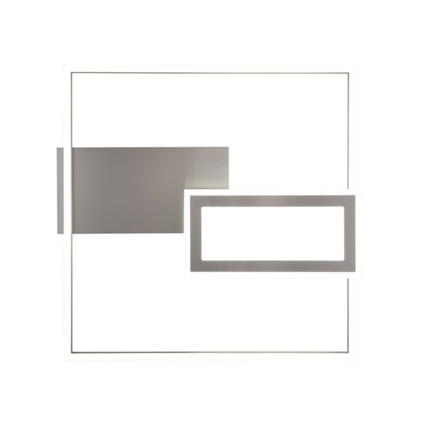 Plafonnier LED carré SPIRO 32W 3800lm, dimmable 2700 - 6500K, télécommande et veilleuse IP20