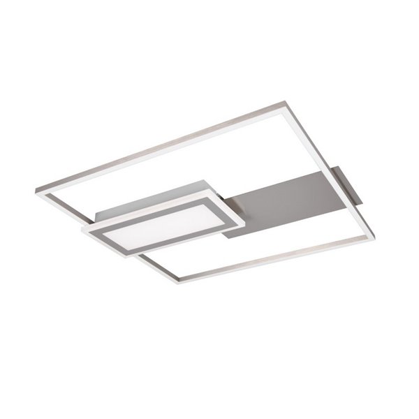 Plafonnier LED carré SPIRO 32W 3800lm, dimmable 2700 - 6500K, télécommande et veilleuse IP20