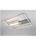 Plafonnier LED carré SPIRO 32W 3800lm, dimmable 2700 - 6500K, télécommande et veilleuse IP20