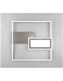 Plafón LED de techo cuadrado SPIRO 32W 3800lm,regulable 2700 - 6500K,  mando a distancia y luz nocturna IP20