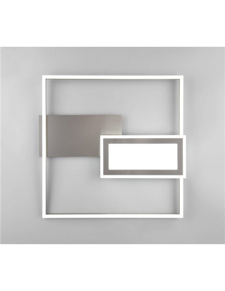 Luminária de teto LED quadrada SPIRO 32W 3800lm, regulável 2700 - 6500K, controle remoto e luz noturna IP20