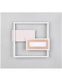 Plafón de techo LED SPIRO 22W cuadrados decorativos 30x33cm 1x 2500lm, 3000K 