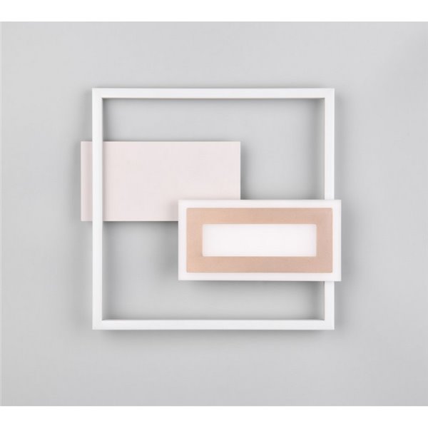 Plafonnier LED SPIRO 22W, carrés décoratifs, 30x33cm, 1x 2500lm, 3000K