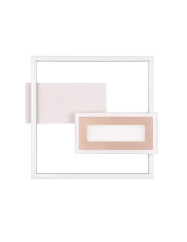 Plafón de techo LED SPIRO 22W cuadrados decorativos 30x33cm 1x 2500lm, 3000K 