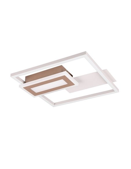 Plafón de techo LED SPIRO 22W cuadrados decorativos 30x33cm 1x 2500lm, 3000K 