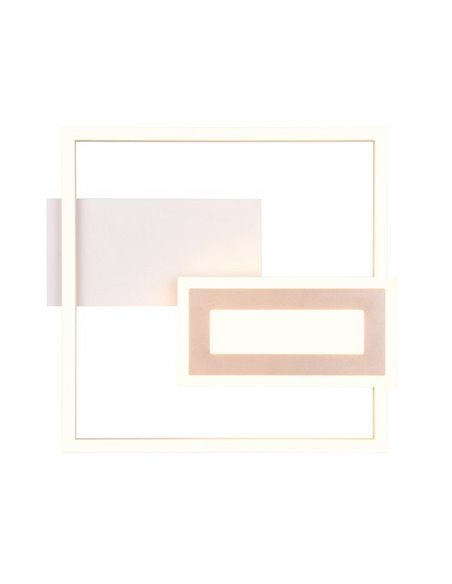 Plafón de techo LED SPIRO 22W cuadrados decorativos 30x33cm 1x 2500lm, 3000K 