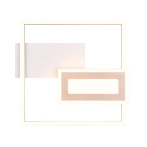 Luminária de teto LED SPIRO 22W, quadrados decorativos, 30x33cm, 1x 2500lm, 3000K