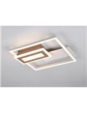 Plafonnier LED SPIRO 22W, carrés décoratifs, 30x33cm, 1x 2500lm, 3000K