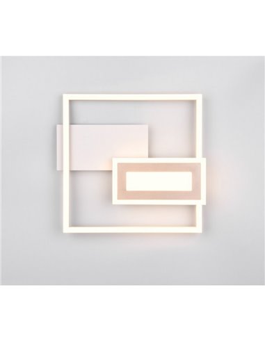 Plafón de techo LED SPIRO 22W cuadrados decorativos 30x33cm 1x 2500lm, 3000K 