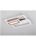 Plafón de techo LED SPIRO 22W cuadrados decorativos 30x33cm 1x 2500lm, 3000K 