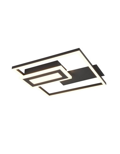 Plafonnier LED SPIRO 22W, carrés décoratifs, 30x33cm, 1x 2500lm, 3000K