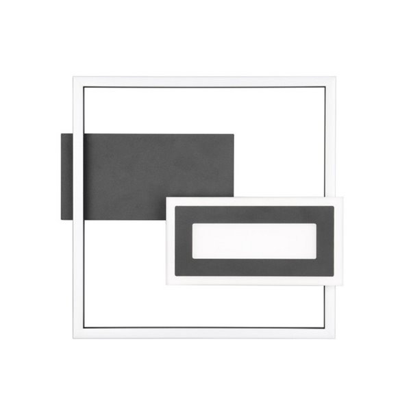 Plafón de techo LED SPIRO 22W cuadrados decorativos 30x33cm 1x 2500lm, 3000K 