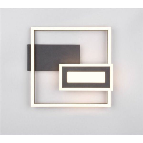 Plafón de techo LED SPIRO 22W cuadrados decorativos 30x33cm 1x 2500lm, 3000K 
