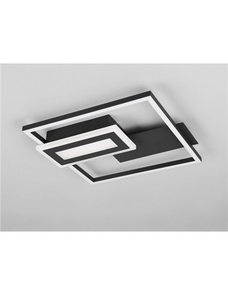 Plafón de techo LED SPIRO 22W cuadrados decorativos 30x33cm 1x 2500lm, 3000K 
