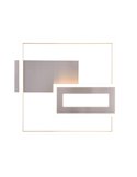 Luminária de teto LED SPIRO 22W, quadrados decorativos, 30x33cm, 1x 2500lm, 3000K