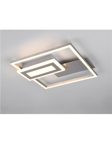 Plafonnier LED SPIRO 22W, carrés décoratifs, 30x33cm, 1x 2500lm, 3000K