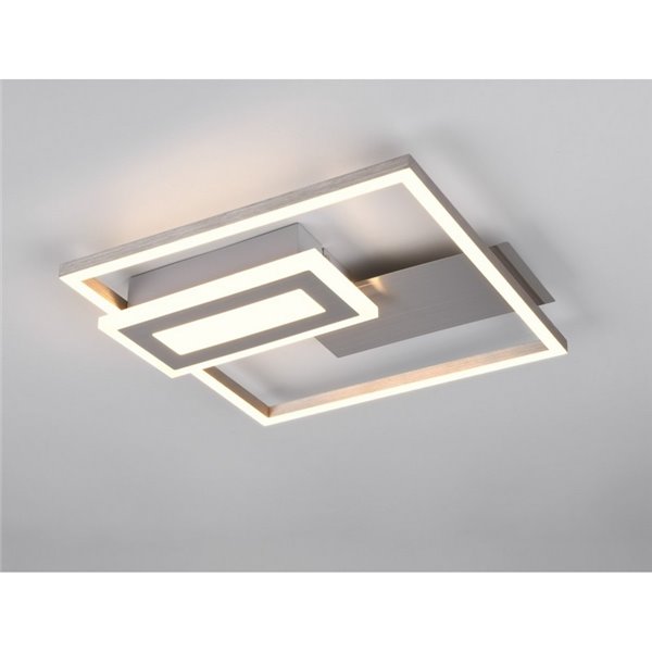 Plafón de techo LED SPIRO 22W cuadrados decorativos 30x33cm 1x 2500lm, 3000K 