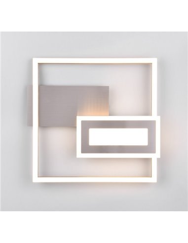 Luminária de teto LED SPIRO 22W, quadrados decorativos, 30x33cm, 1x 2500lm, 3000K