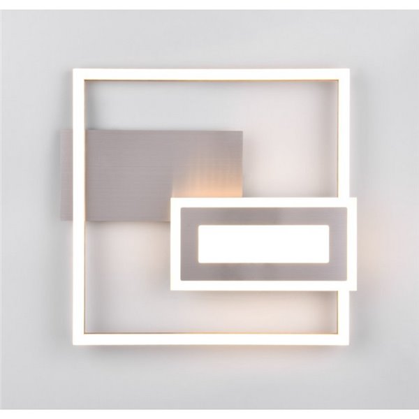 Plafonnier LED SPIRO 22W, carrés décoratifs, 30x33cm, 1x 2500lm, 3000K