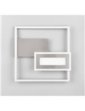 Plafón de techo LED SPIRO 22W cuadrados decorativos 30x33cm 1x 2500lm, 3000K 