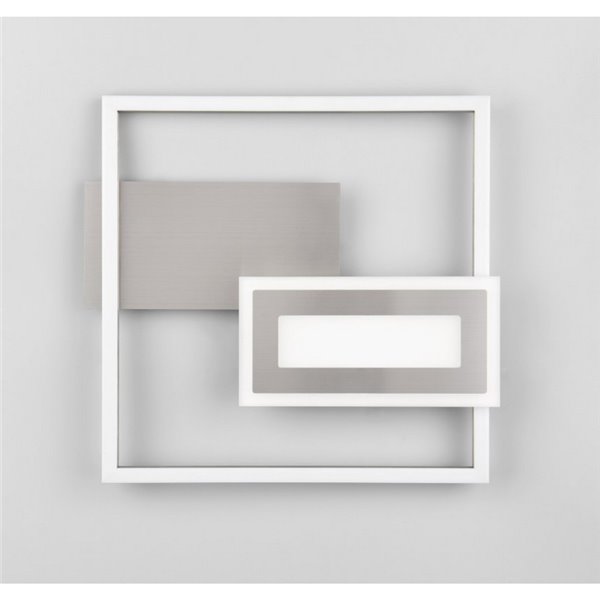 Plafonnier LED SPIRO 22W, carrés décoratifs, 30x33cm, 1x 2500lm, 3000K