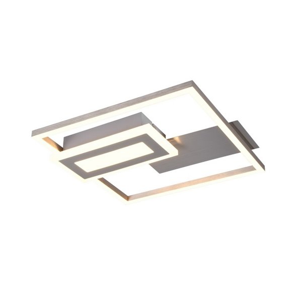 Luminária de teto LED SPIRO 22W, quadrados decorativos, 30x33cm, 1x 2500lm, 3000K