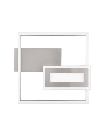 Plafón de techo LED SPIRO 22W cuadrados decorativos 30x33cm 1x 2500lm, 3000K 
