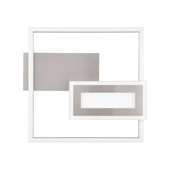Plafonnier LED SPIRO 22W, carrés décoratifs, 30x33cm, 1x 2500lm, 3000K