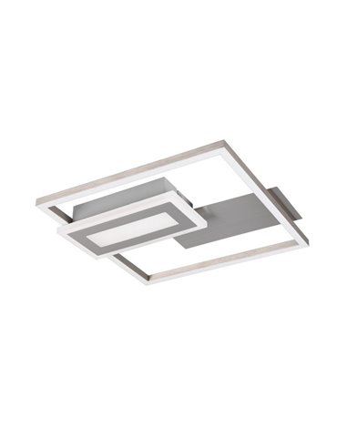 Plafonnier LED SPIRO 22W, carrés décoratifs, 30x33cm, 1x 2500lm, 3000K