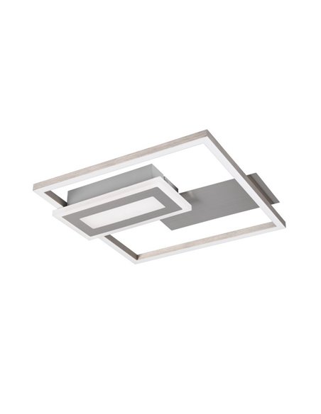 Plafonnier LED SPIRO 22W, carrés décoratifs, 30x33cm, 1x 2500lm, 3000K