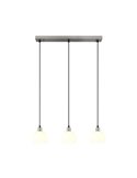 Lámpara de techo 3 pantallas MOLLY altura ajustable bombilla excl. 3x E14 max. 10W IP20 Níquel mate