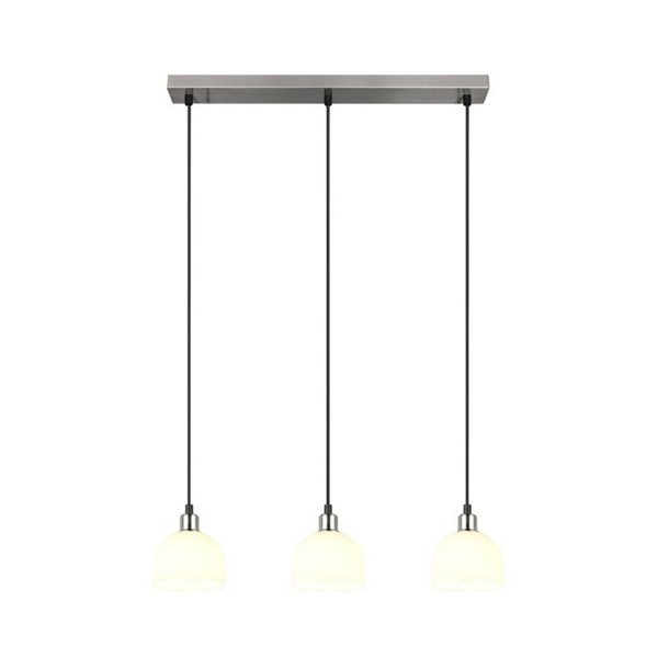 Lámpara de techo 3 pantallas MOLLY altura ajustable bombilla excl. 3x E14 max. 10W IP20 Níquel mate