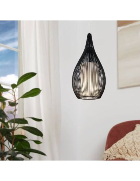 Plafonnier moderne Razoni 1xE27 Noir 92252