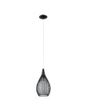 Luminária de teto moderna Razoni 1xE27 Preto 92252