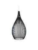 Detalhe do moderno candeeiro de teto Razoni, 1xE27, preto, 92252