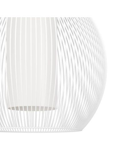 Lámpara de Techo Colgante RAZONI 1 Blanca Ø32,5cm – Casquillo E27 | Estilo Escandinavo 900829