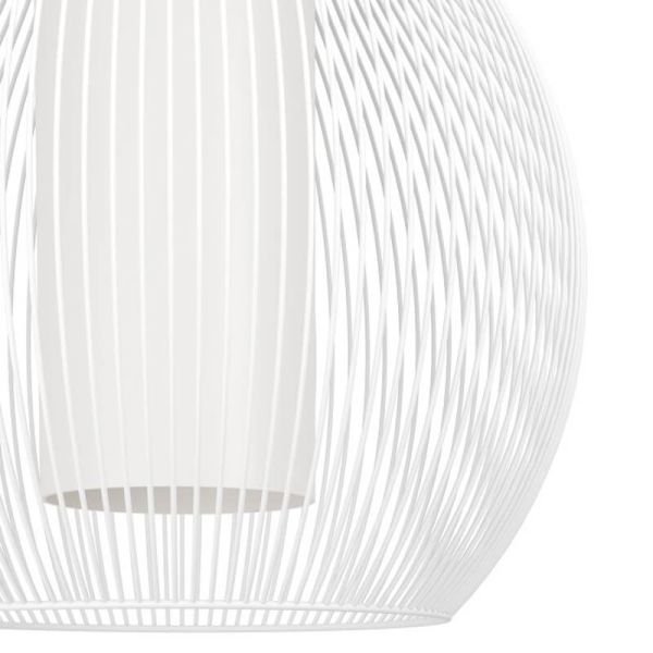 Lámpara de Techo Colgante RAZONI 1 Blanca Ø32,5cm – Casquillo E27 | Estilo Escandinavo 900829