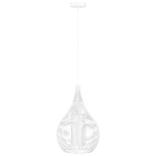 Lámpara de Techo Colgante RAZONI 1 Blanca Ø32,5cm – Casquillo E27 | Estilo Escandinavo 900829