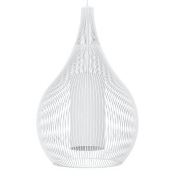 RAZONI 1 Luminária de Teto Pendente Branca Ø32,5cm – Soquete E27 | Estilo Escandinavo 900829