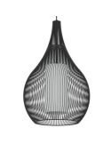 Lámpara Colgante Negra RAZONI 1 Ø32,5cm – Diseño Industrial con Casquillo E27