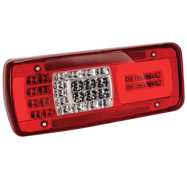 Piloto Trasero Izquierdo LED VIGNAL LC11 con/sin Luz de Matrícula – IVECO Stralis / Trakker – 24V | HDSCS 8 Pines